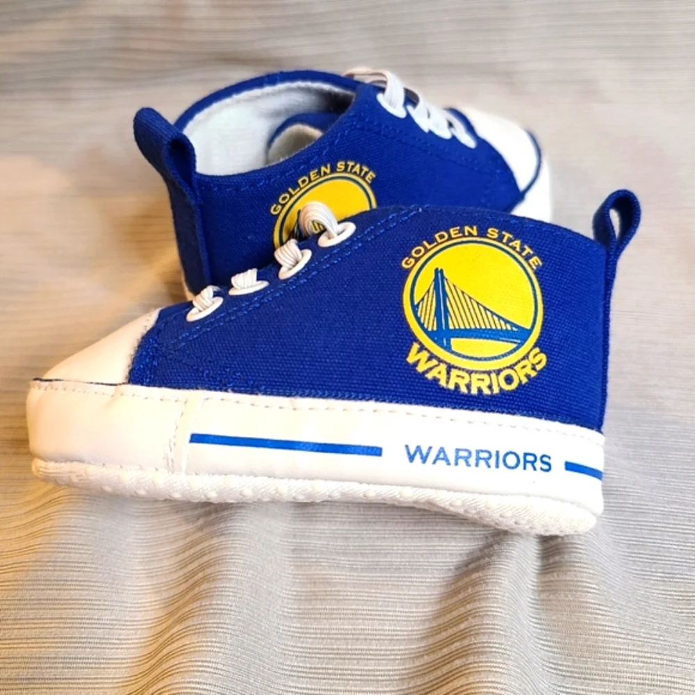 Baby Fanatics Warriors Crib Shoes